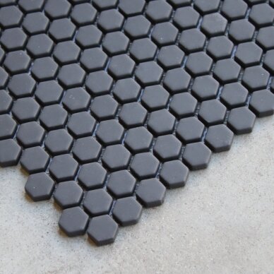 15,04 m2 - Mozaika Hexagon Enamel Black