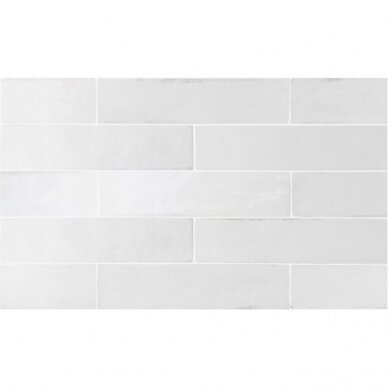 Plytelės Tribeca Gypsum White 6x24.6 2