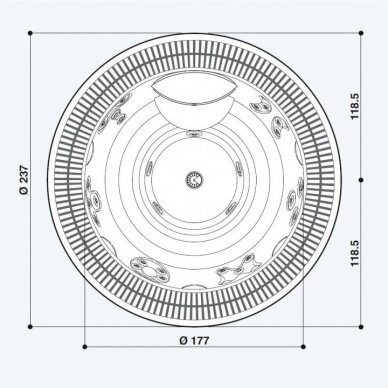 Sūkurinė vonia Jacuzzi Alimia Experience diam.237cm 1